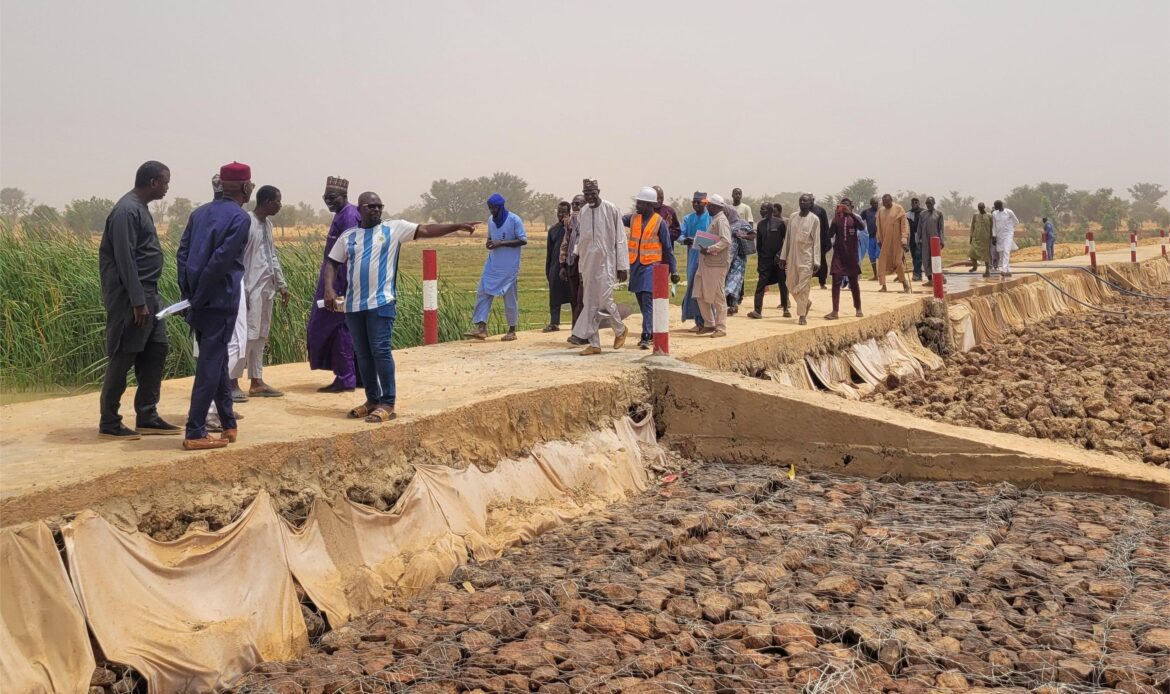 Réception provisoire d’un seuil radier construit par le PFAN à Ouallam